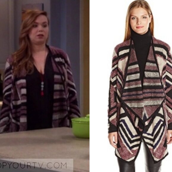 Lucky Brand Sweaters - Lucky Brand Cardigan Open Front Sweater Wrap Boho Burgandy SM Last Man Standing